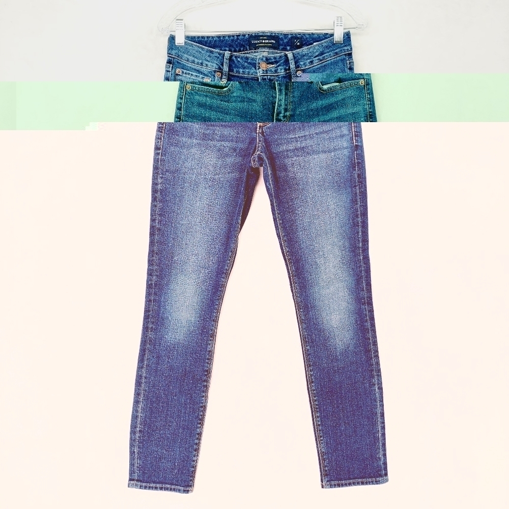 Lucky Brand Blue Denim Light Wash Blue Classic Five Pockets Jeans P3588